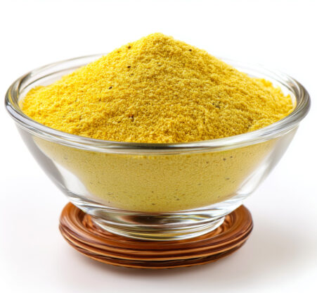 yellow powder like Mustard powder on glass bowl yellow powder like Mustard powder on glass bowl